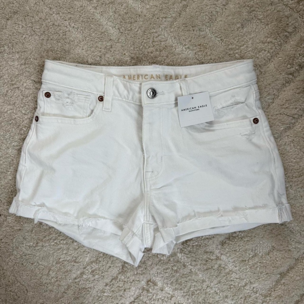 American Eagle Outfitters Women's Crisp White Jean Shorts